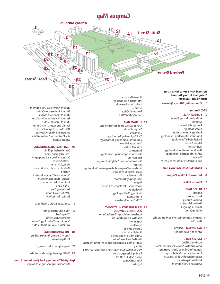 十大彩票平台 Campus Map